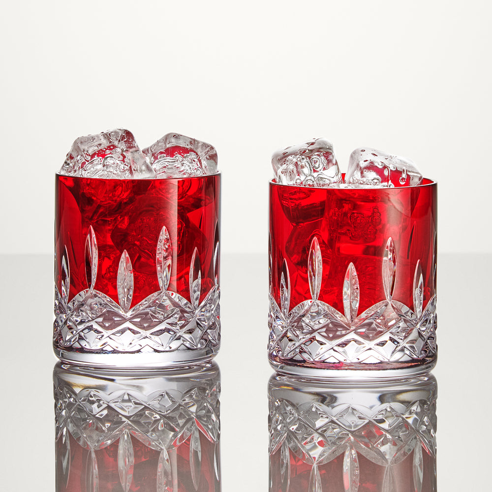 Lismore Red Straight Tumbler (Set of 2)
