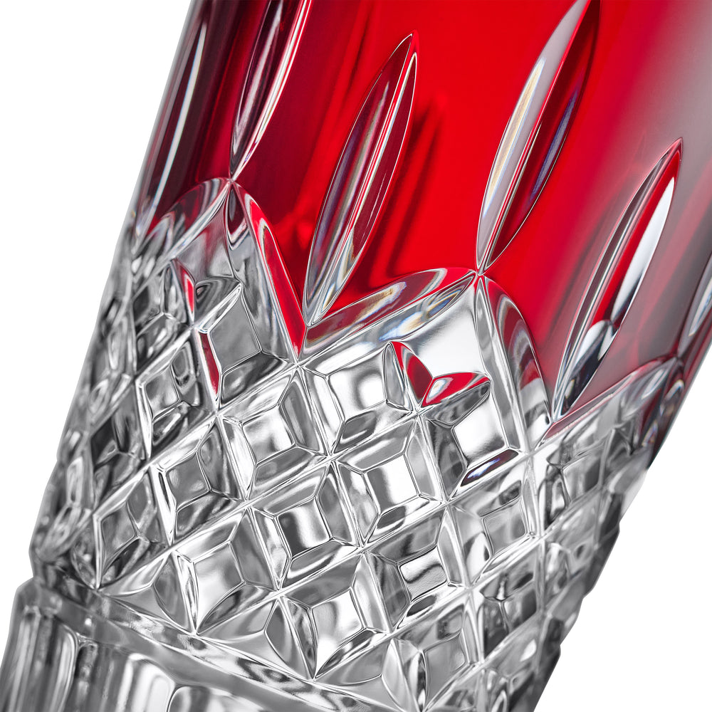 Lismore Red Vase