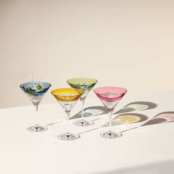 Mixology Color Mixed Martini Glass (Set of 4)