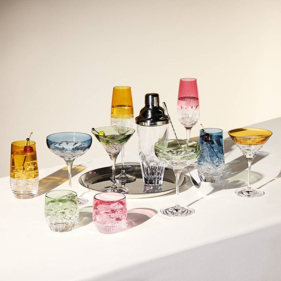 Mixology Color Mixed Martini Glass (Set of 4)