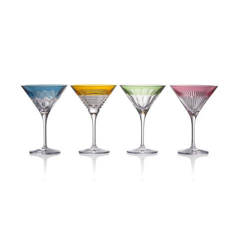 Mixology Color Mixed Martini Glass (Set of 4)
