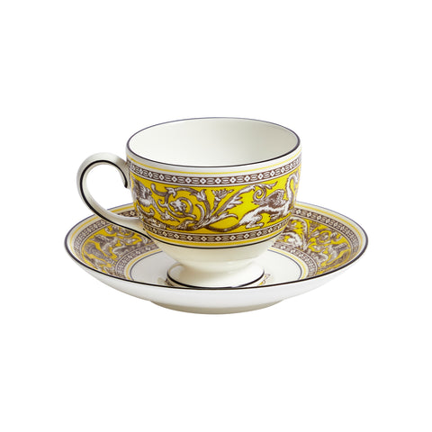 Florentine Teacup and Saucer