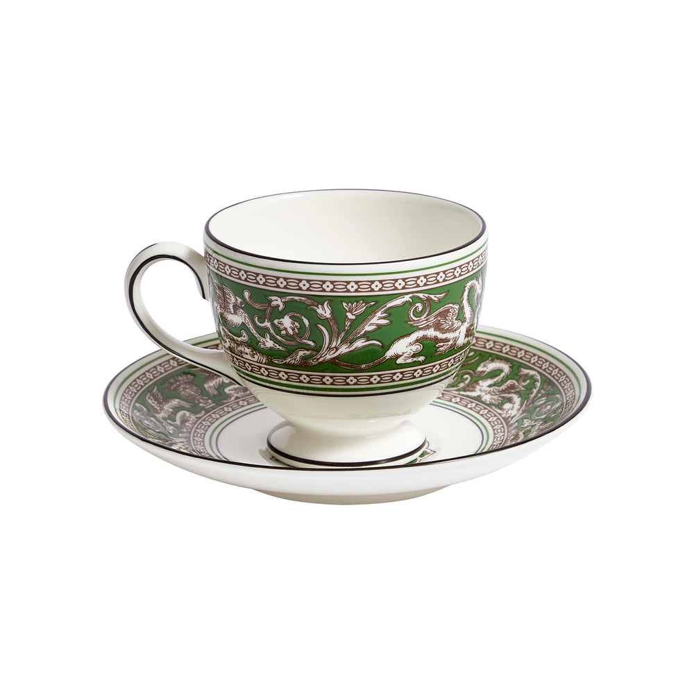 Florentine Teacup and Saucer