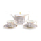 Renaissance Teapot and Teacup Saucer (Set of 2)  option Grey