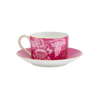 Wonderlust Pink Tonquin Teacup & Saucer