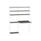 Workspace Shelving Unit  option Dark Grey / White