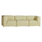 Flora 3-Seater Sofa  option Kvadrat Acca Stripe 0421