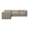 Flora 5-Piece Sectional  option Textaafoam Alpine 01