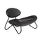 Meadow Lounge Chair  option Sorensen Leather Savanne Black 30314