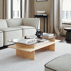 Parallel Rectangular Coffee Table