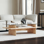 Parallel Rectangular Coffee Table