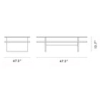 Parallel Rectangular Coffee Table
