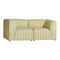 Flora 2-Seater Sofa  option Kvadrat Acca Stripe 0421