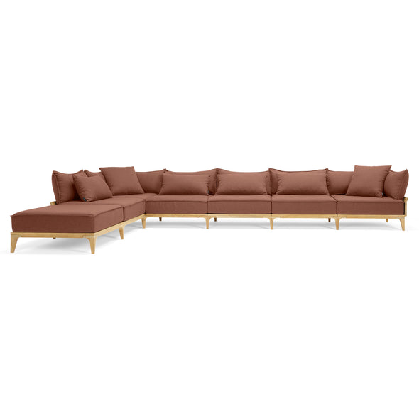 Bluff Outdoor L-Shape Sectional with Chaise