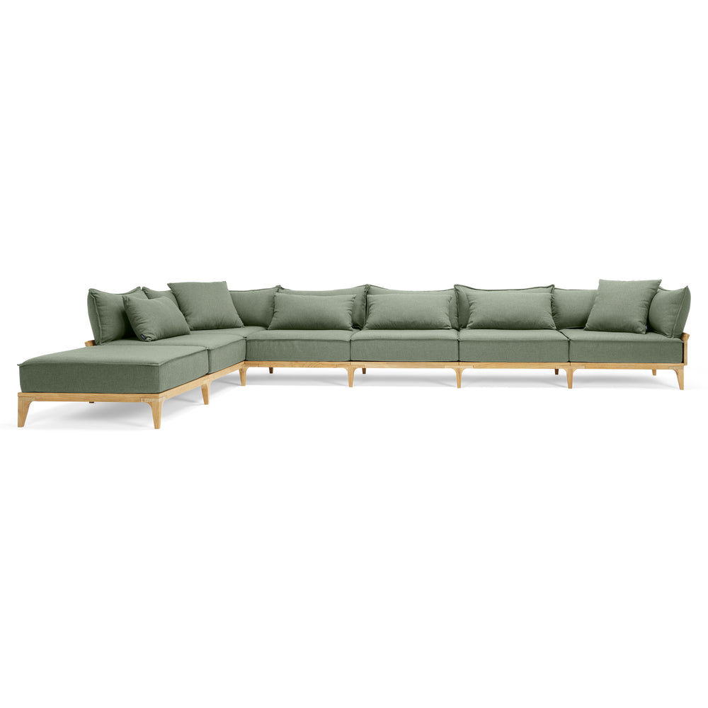 Bluff Outdoor L-Shape Sectional with Chaise