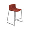Catifa 46 Fully Upholstered Bar and Counter Stool with Sled Base  option Counter: 25.5 in height