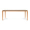 Lisse Glass Top Dining Table  option Natural Cherry