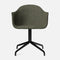 Harbour Upholstered Dining Chair  option 961 - Fiord / Polished Aluminum