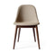 Harbour Upholstered Side Chair  option 233 - Remix 2 Sandy Brown / Natural Oak