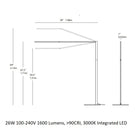 Z-Bar Titan LED Floor Lamp