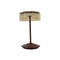 Crystal Portable LED Table Lamp  option Rust / Amber Glass