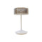 Crystal Portable LED Table Lamp  option White / Smoke Glass
