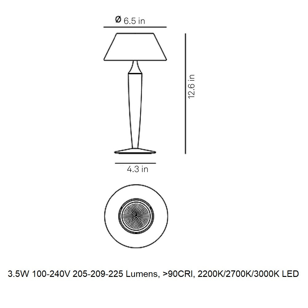 Flaminia Portable LED Table Lamp