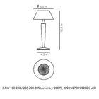 Flaminia Portable LED Table Lamp