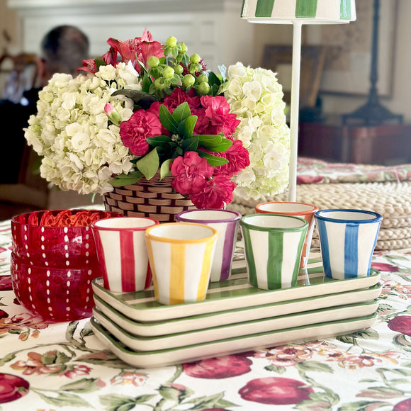 Zafferano Lido Righe Espresso Shot Cups (Set of 6) 2Modern