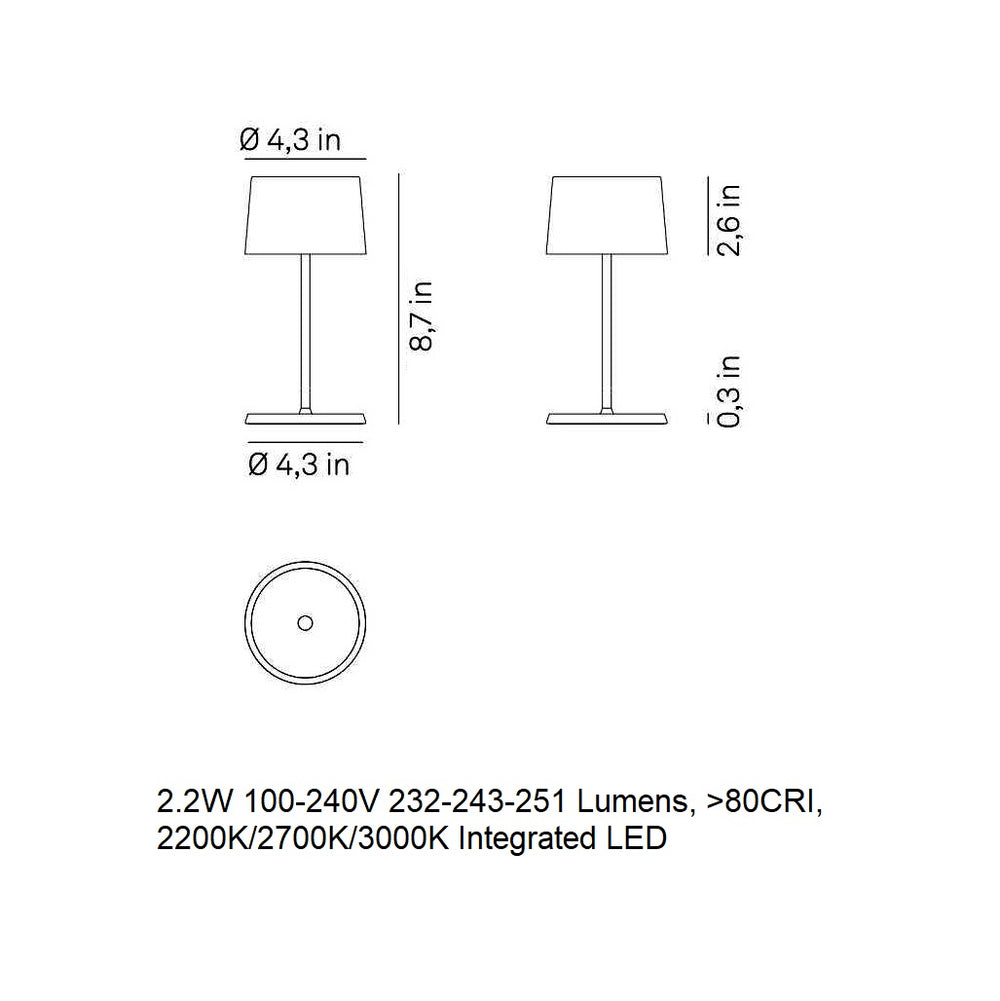 Olivia Pro Mini Portable Table Lamp