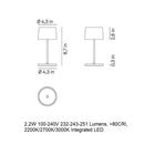 Olivia Pro Mini Portable Table Lamp