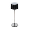 Olivia Portable Table Lamp  option Metallic Black Chrome