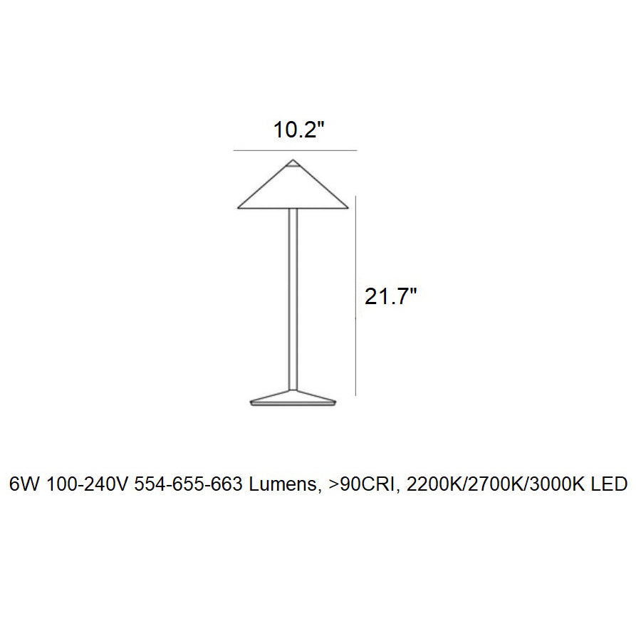 Pina L Portable Desk Lamp