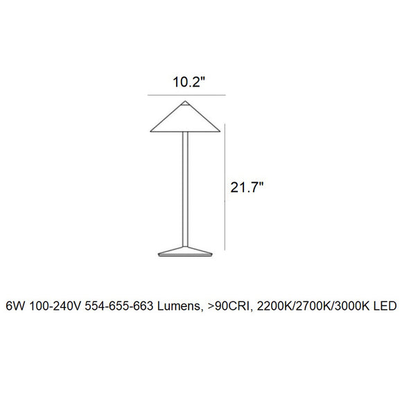 Pina L Portable Desk Lamp
