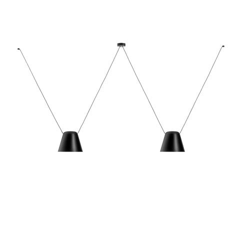 Attic Lateral Multi-Cone Pendant Light