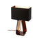 Tube Top Table Lamp  option Charcoal Shade/ Charcoal Base