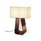 Tube Top Table Lamp  option White Shade/ Charcoal Base