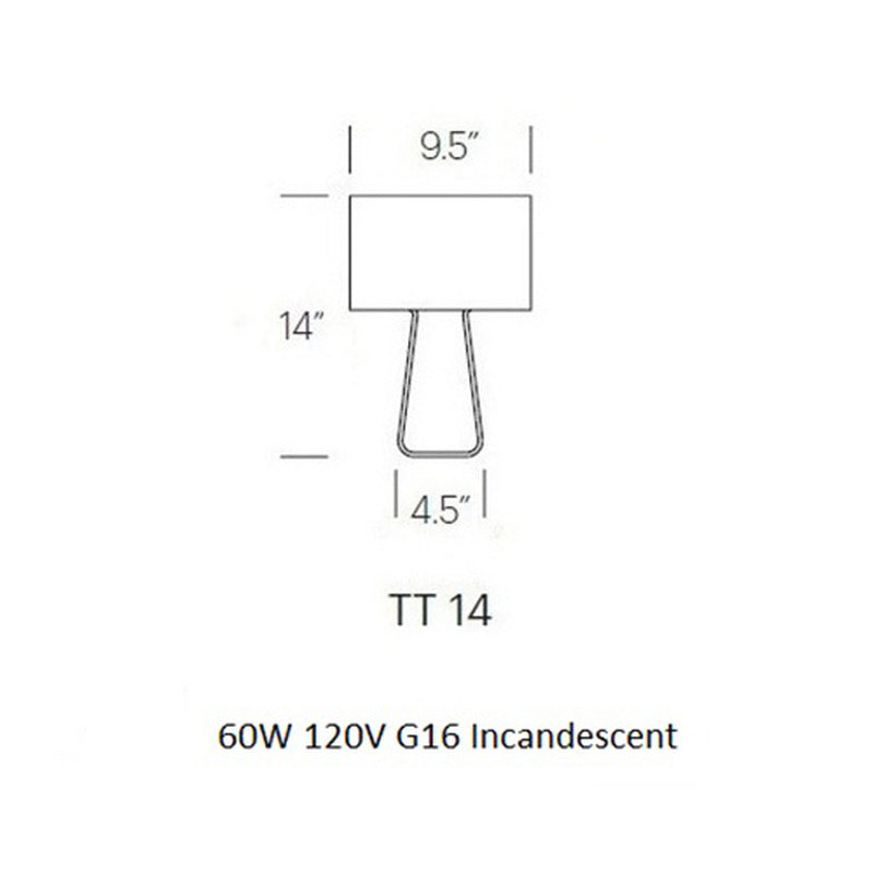 Tube Top Table Lamp