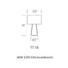 Tube Top Table Lamp
