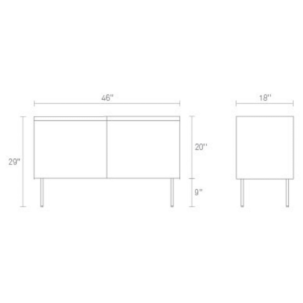 Clad 2 Door Credenza