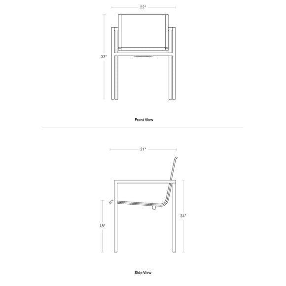 Skiff Outdoor Stacking Chair