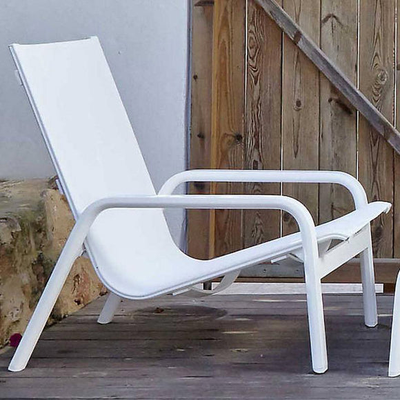 Stack Outdoor High Back Lounge Chair