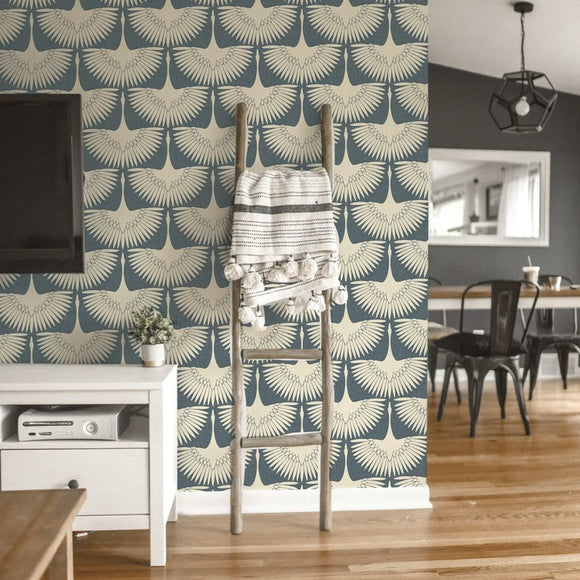 Tempaper & Co Feather Flock Removable Wallpaper 2Modern