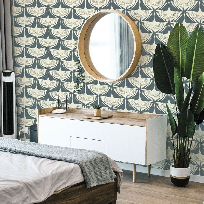 Feather Flock Peel and Stick Wallpaper
