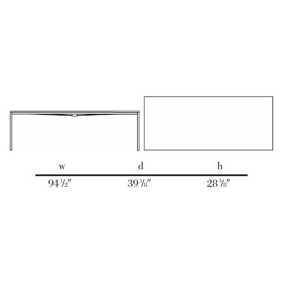 Florence Knoll Rectangular Dining Table