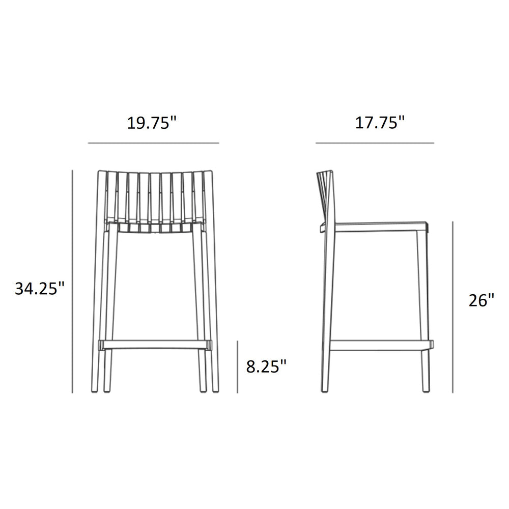 Spritz Outdoor Stool (Set of 4)