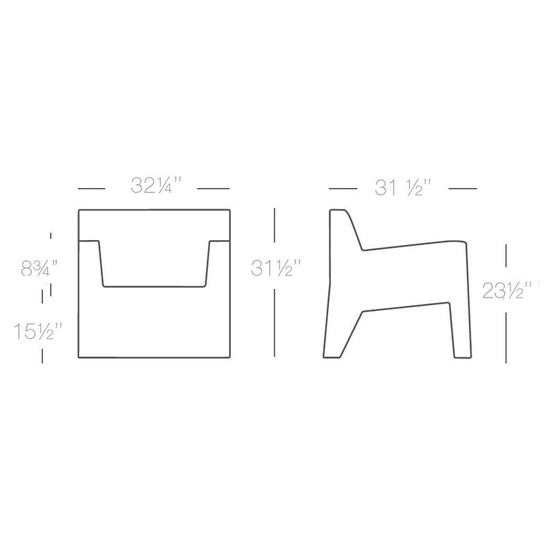 Jut Outdoor Lounge Chair