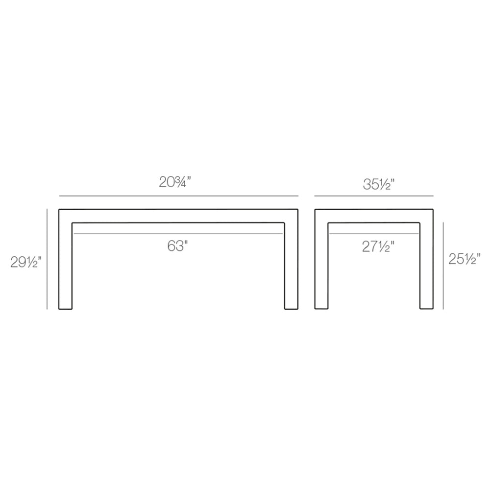 Jut Rectangular Outdoor Table
