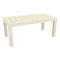 Jut Rectangular Table  option Ecru - Basic