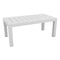 Jut Rectangular Table  option White - Basic